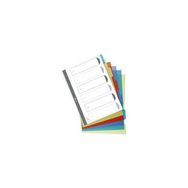 EXACOMPTA Kunststoff-Register, blanko, DIN A4, 12-teilig
