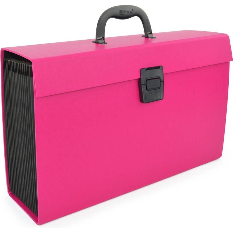 RAPESCO Fächertasche, DIN A4, 19 Fächer, pink-0