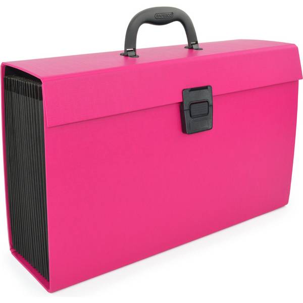 RAPESCO Fächertasche, DIN A4, 19 Fächer, pink