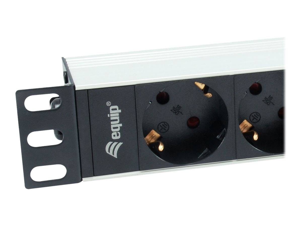 equip Pro - Stromverteilungseinheit (Rack - einbaufähig) - Wechselstrom 220-240 V - 3500 Watt - Eingabe, Eingang power C-5