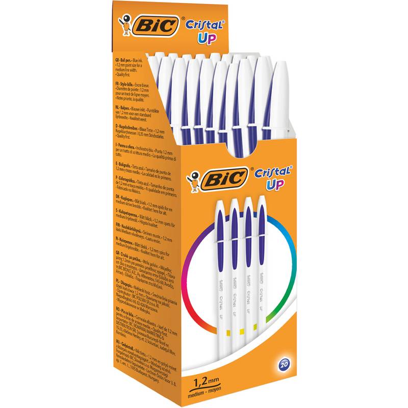 BIC Kugelschreiber Cristal Up, Strichfarbe: blau, 20 Stück-0