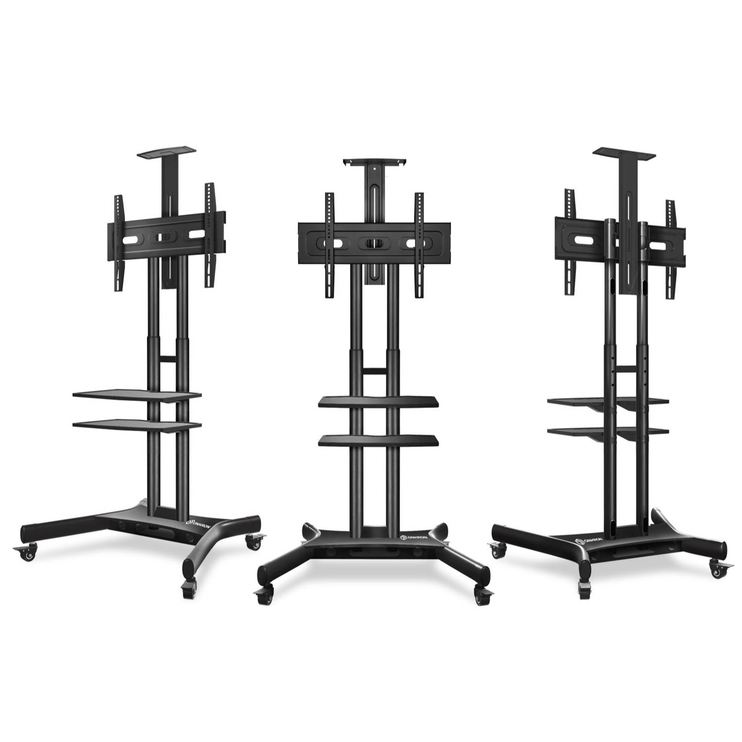 ONKRON TV Ständer 40"-70", 45.5 kg max, VESA 600x400, Höhenverstellbar, TS1552-B Schwarz-8