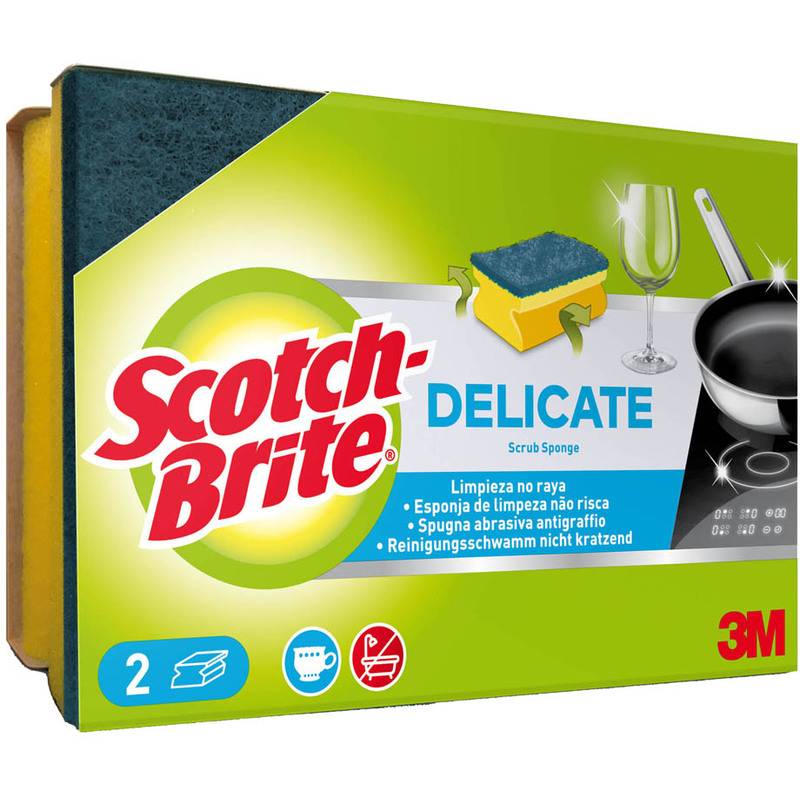 Scotch-Brite Universalschwamm DELICATE, Farbe: gelb/blau-0