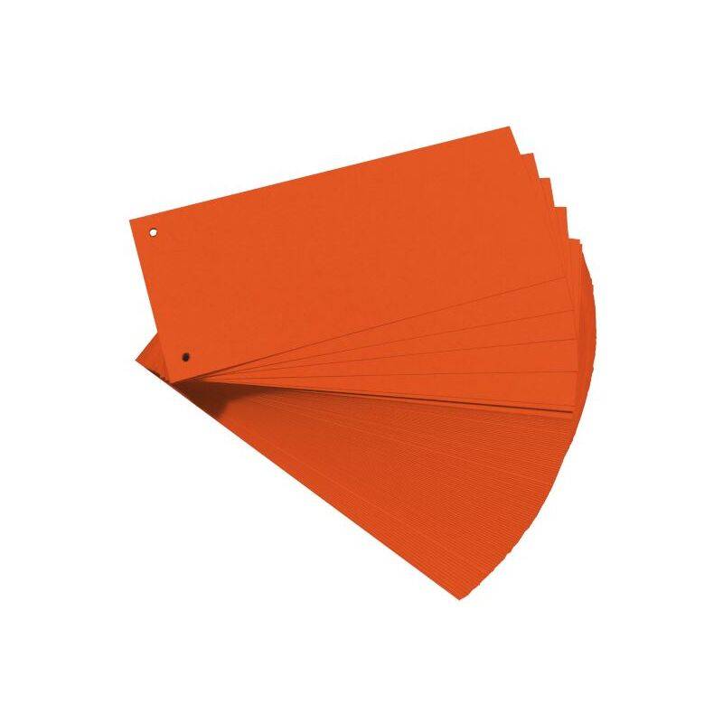 herlitz Trennstreifen, für DIN A4, Manila-Karton, orange-0