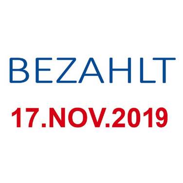 COLOP Datumsstempel S160, Textfeld "BEZAHLT"