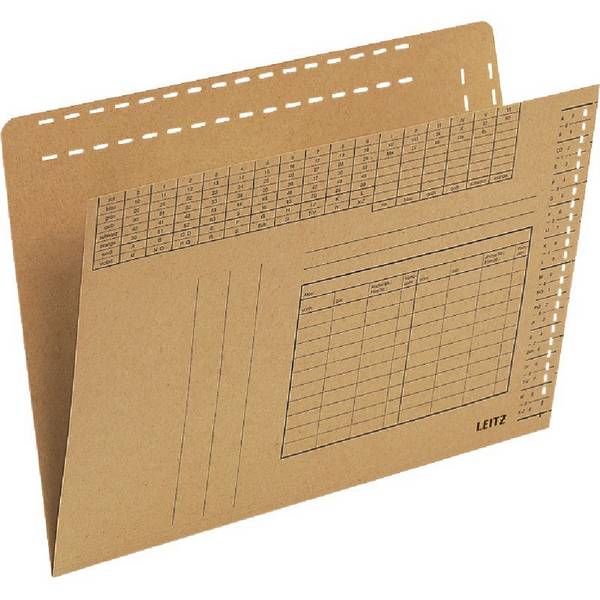 Einstellmappe DIN A4 250g Karton braun