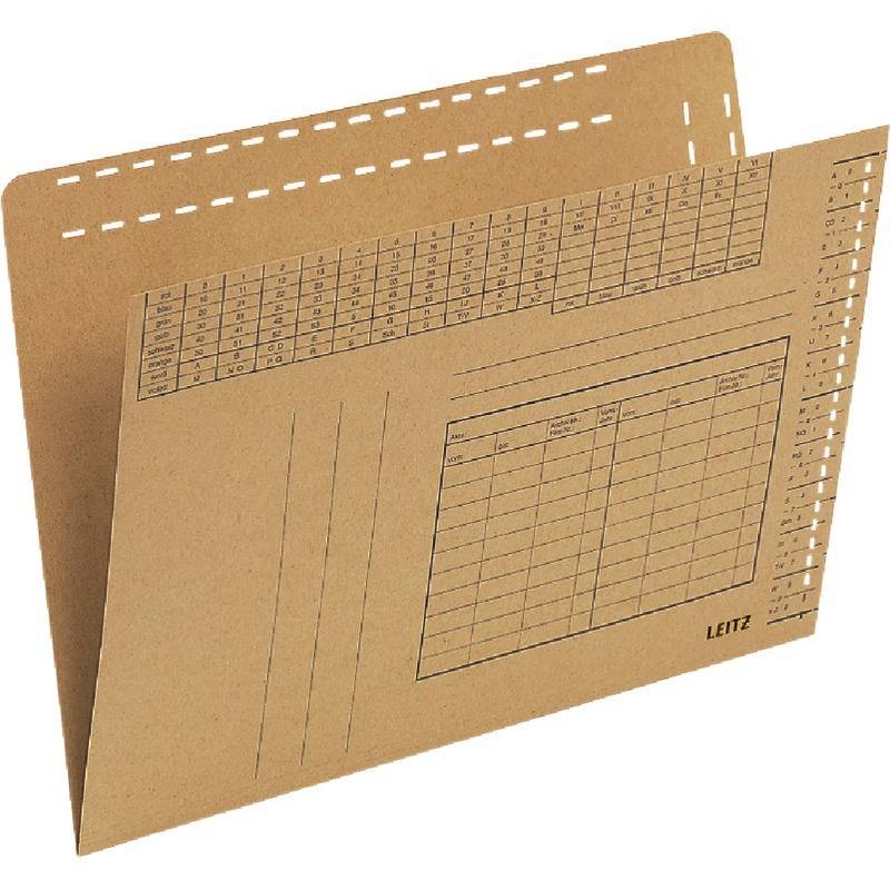 LEITZ Einstellmappe, vertikal, A4, natron-0