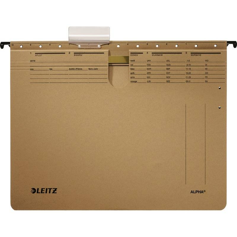 LEITZ ALPHA Hängehefter, A4, kaufmännische Heftung, natron (80191400)-1