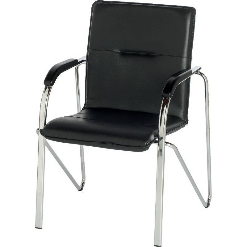 Besucherstuhl SAMBA, schwarz-0