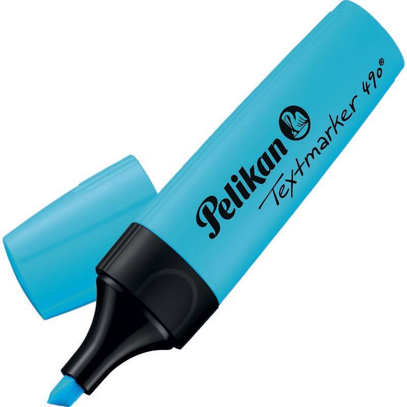 Textmarker 490 1,2-5mm Keilspitze blau-2