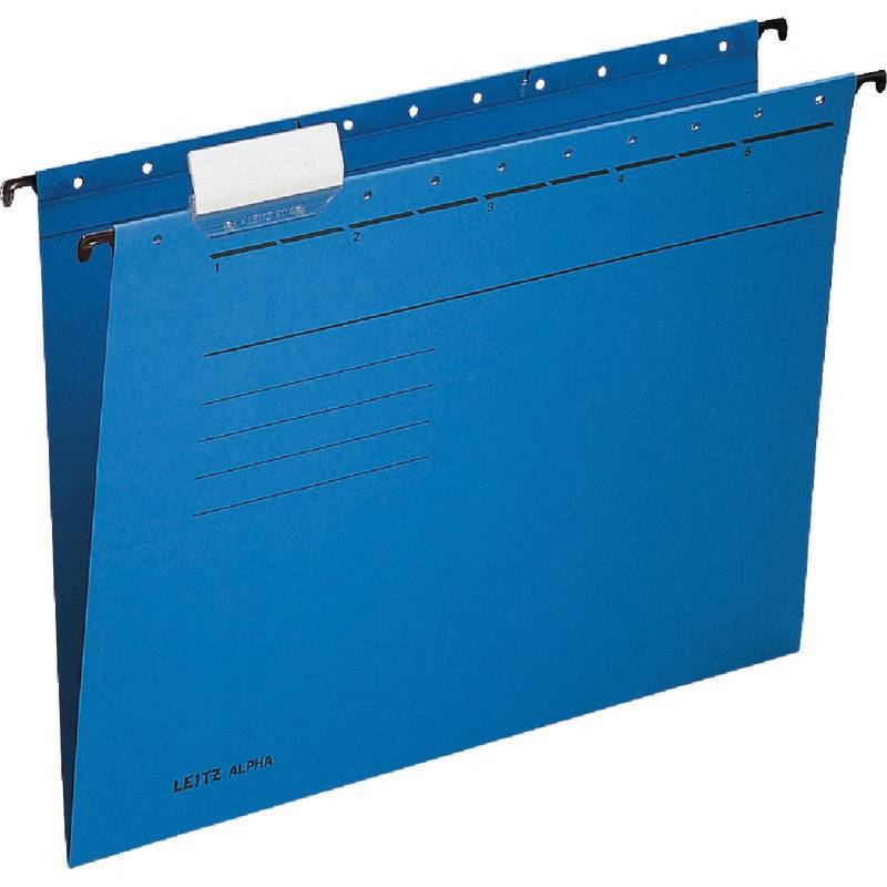 LEITZ ALPHA Hängemappe, A4, seitlich offen, blau (80198535)-1