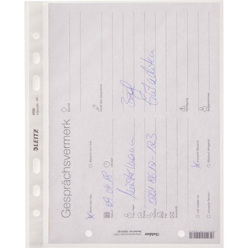 LEITZ Prospekthüllen A5 0.08 mm transparent 47950000-1