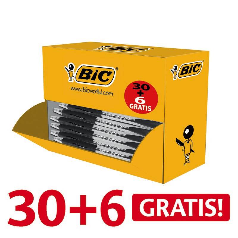 BIC - Kugelschreiber ATLANTIS Classic schwarz Schreibfarbe schwarz 36 St.-0