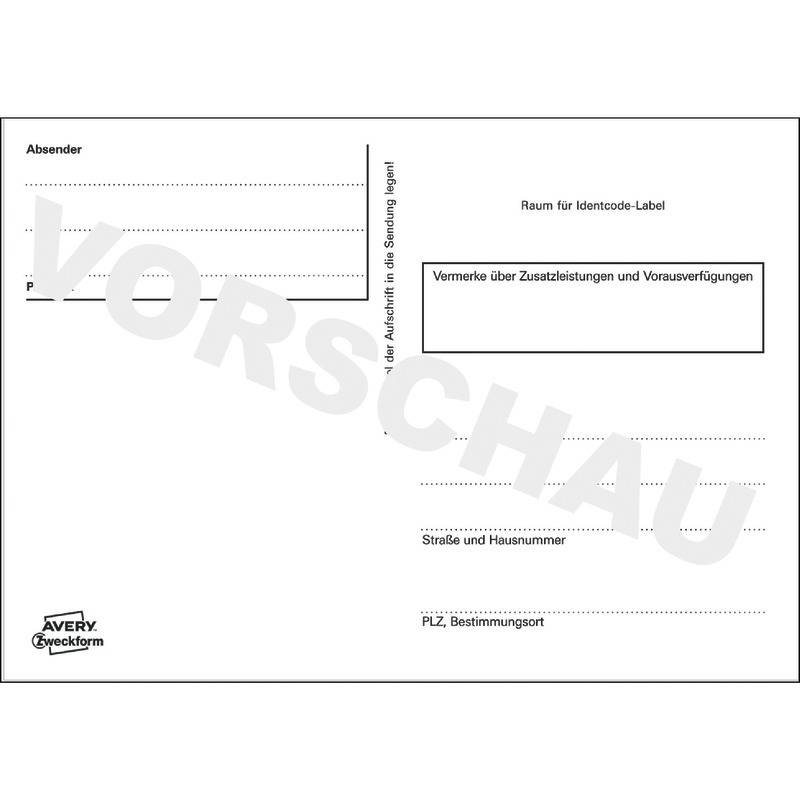 AVERY® Zweckform Adressaufkleberheft 2826, A6, selbstklebend, 10 Blatt-1