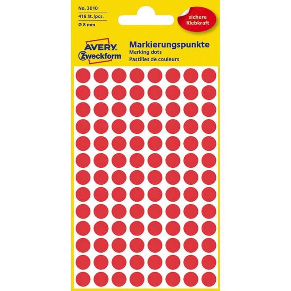 Markierungspunkt 8mm rot 416 St./Pack. - Artikel: 129006630