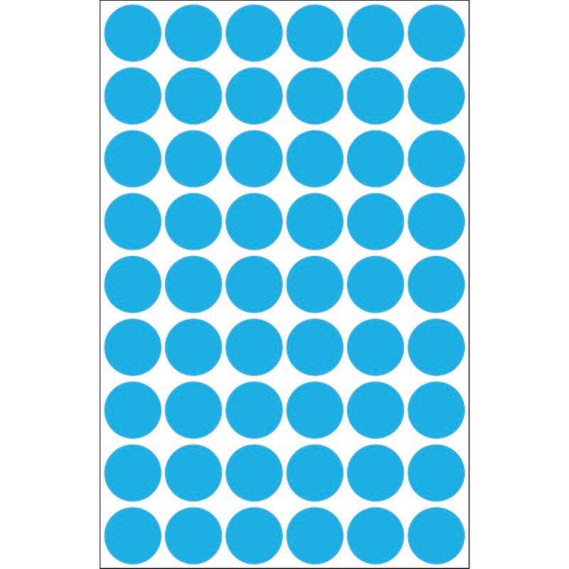 AVERY® Zweckform Markierungspunkte, Ø 12 mm, 5 Bogen/270 Etiketten, blau-1