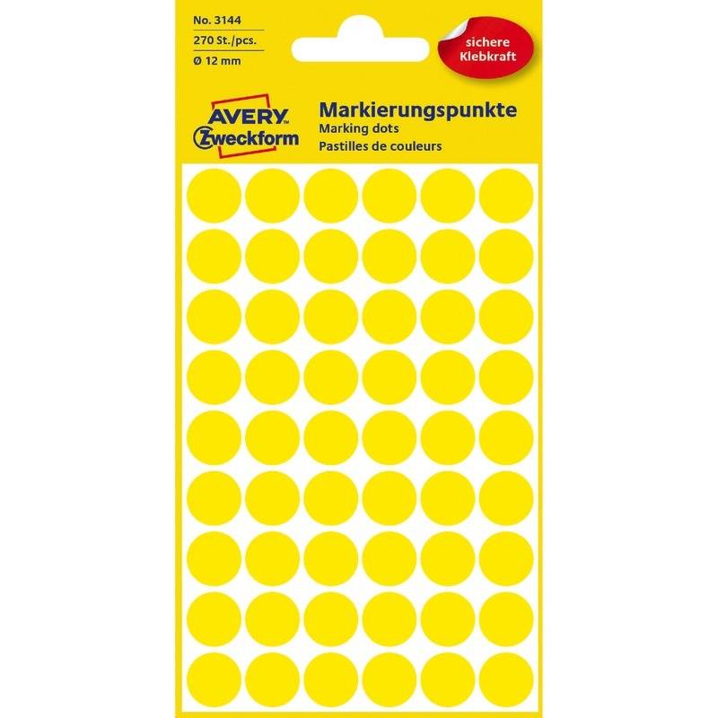 Markierungspunkt 12mm gelb 270 St./Pack. - Artikel: 129002410-0