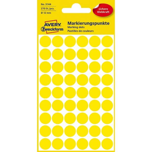 Markierungspunkt 12mm gelb 270 St./Pack. - Artikel: 129002410