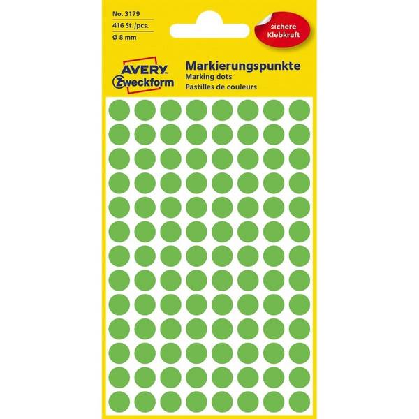 Markierungspunkt 8mm leuchtgrün 416 St./Pack. - Artikel: 129006668