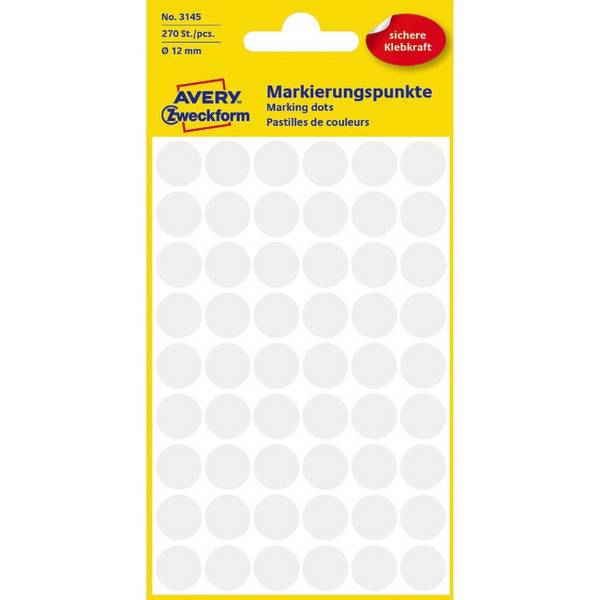 Markierungspunkt 12mm weiß 270 St./Pack. - Artikel: 129002401