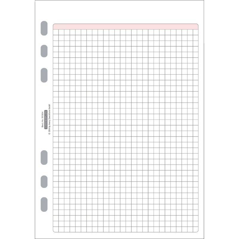 AVERY ZWECKFORM - Chronoplan - Blatt - A5 - 50 Blatt - Kariert-1