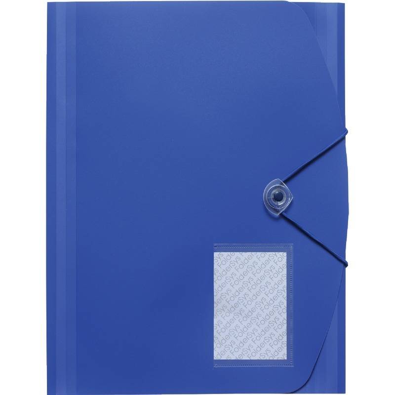 Sammelmappe Jumbo A4 PP mit Gummizug blau-0
