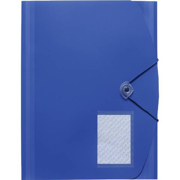 Sammelmappe Jumbo A4 PP mit Gummizug blau