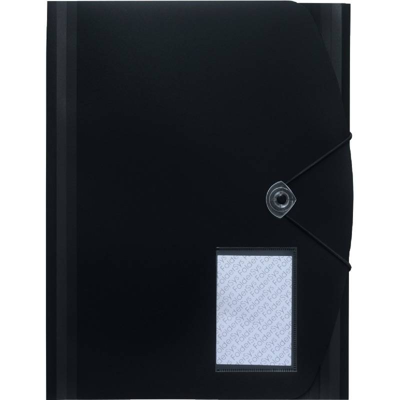 Sammelmappe Jumbo A4 PP mit Gummizug schwarz