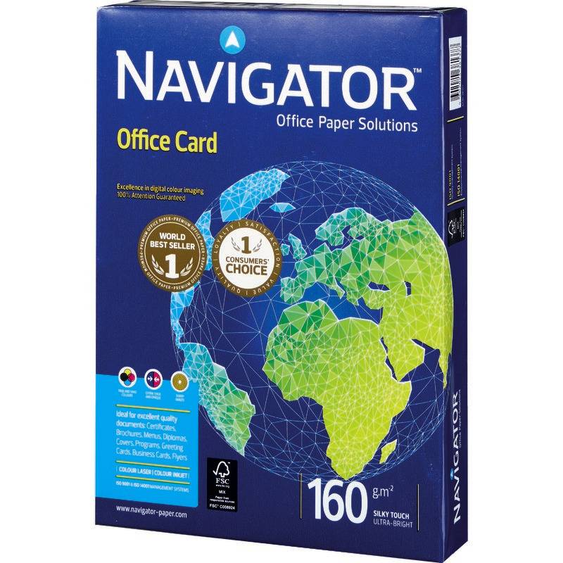 NAVIGATOR Kopierpapier Office Card, DIN A4, 160 g/m², 250 Blatt-1
