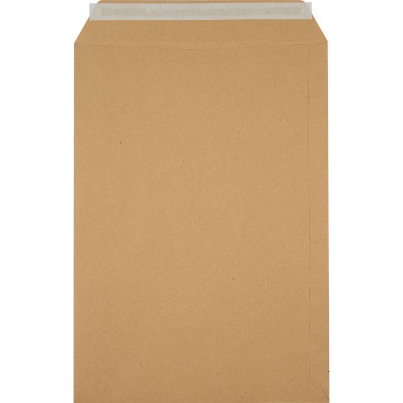Versandtasche DIN C4, haftklebend, Fenster, braun, 90 g/m², 250 Stück-1