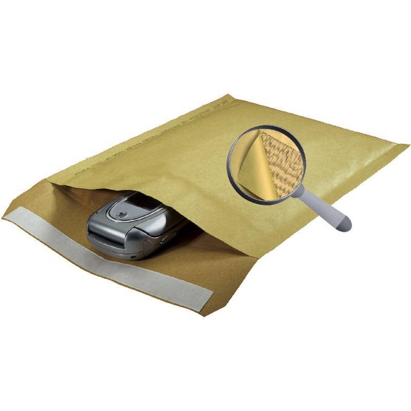 SUMO Polster-Versandtasche Typ C, 165 x 215 mm, natron braun, haftklebend, Pack:-2