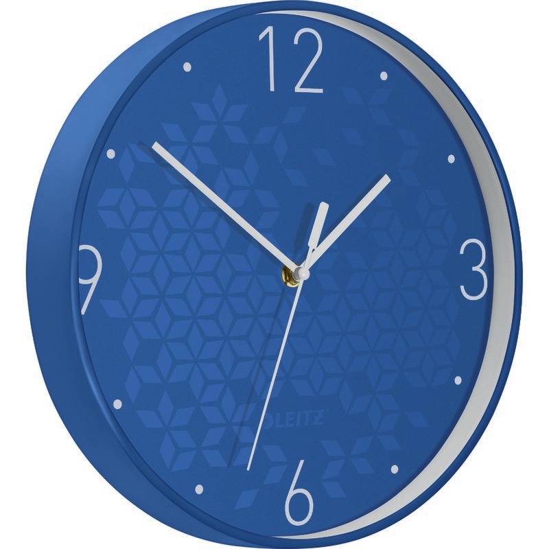 Wanduhr Wow Kunststoff 29cm blau-0