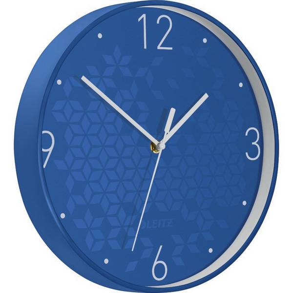 Wanduhr Wow Kunststoff 29cm blau
