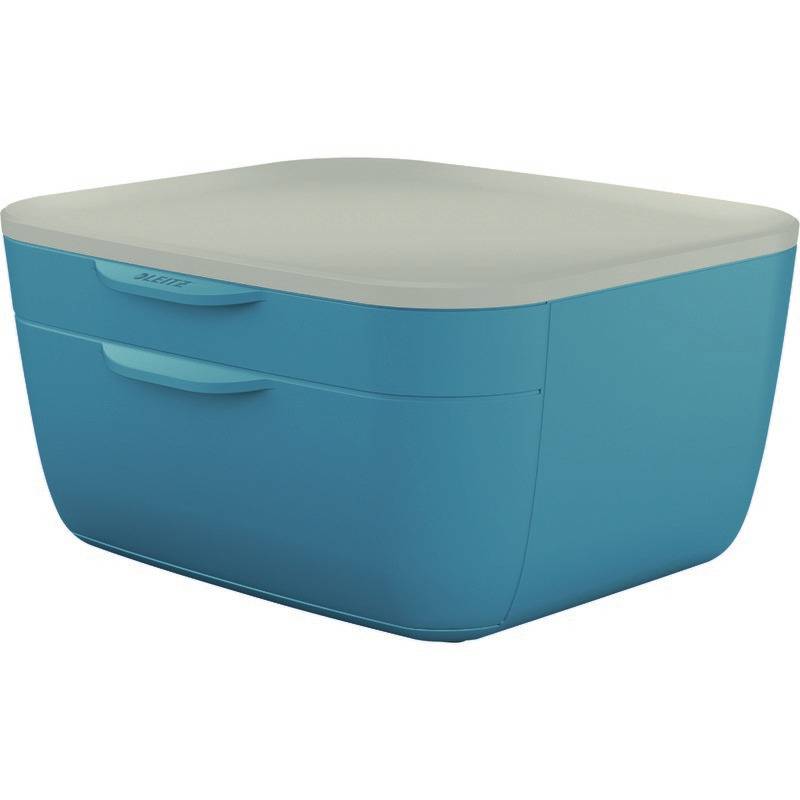 Schubladenbox Cosy A4 PS 2Schübe blau