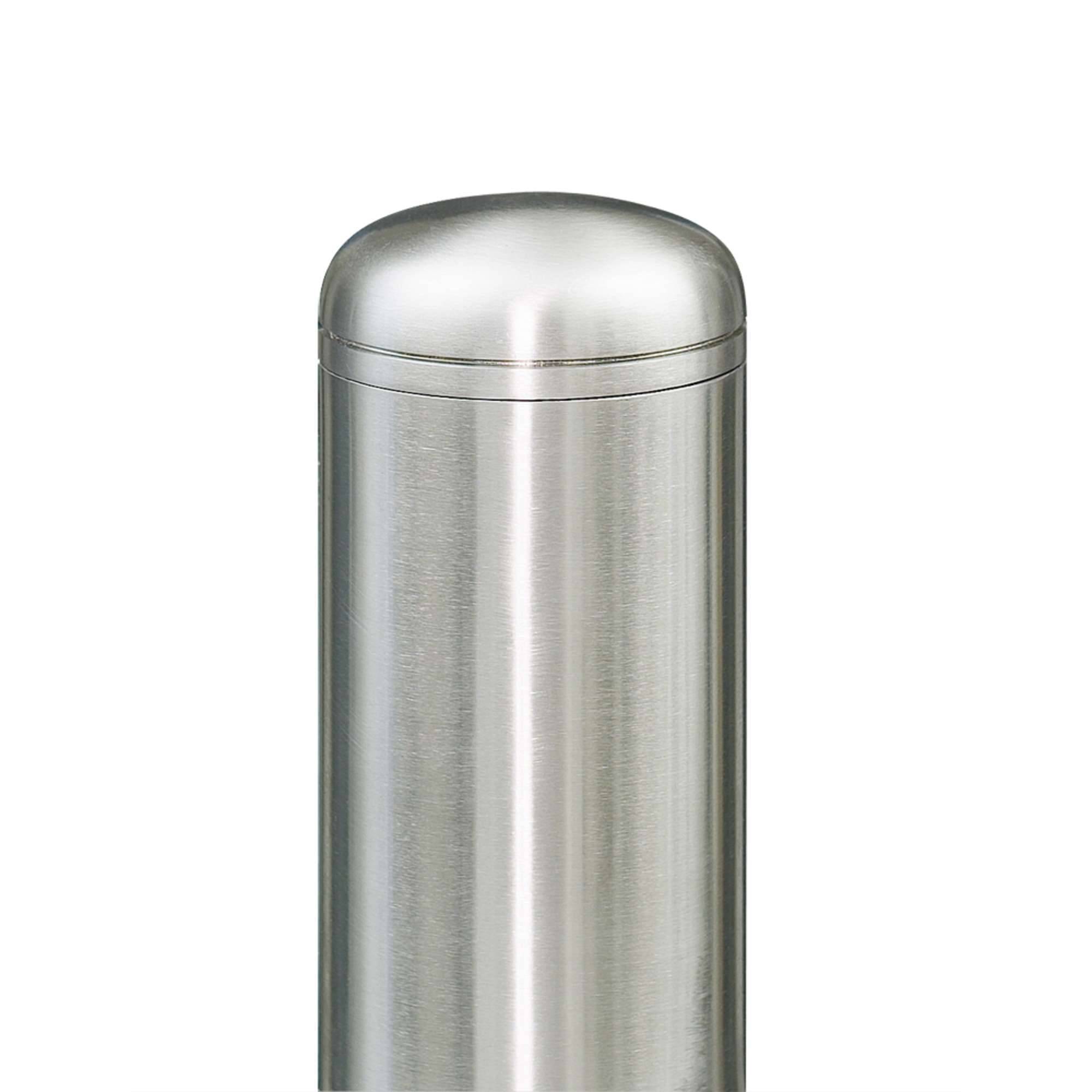 Edelstahlpoller MILANO, herausnehmbar mit Dreikant, Durchmesser: 76 mm, Gesamt-1