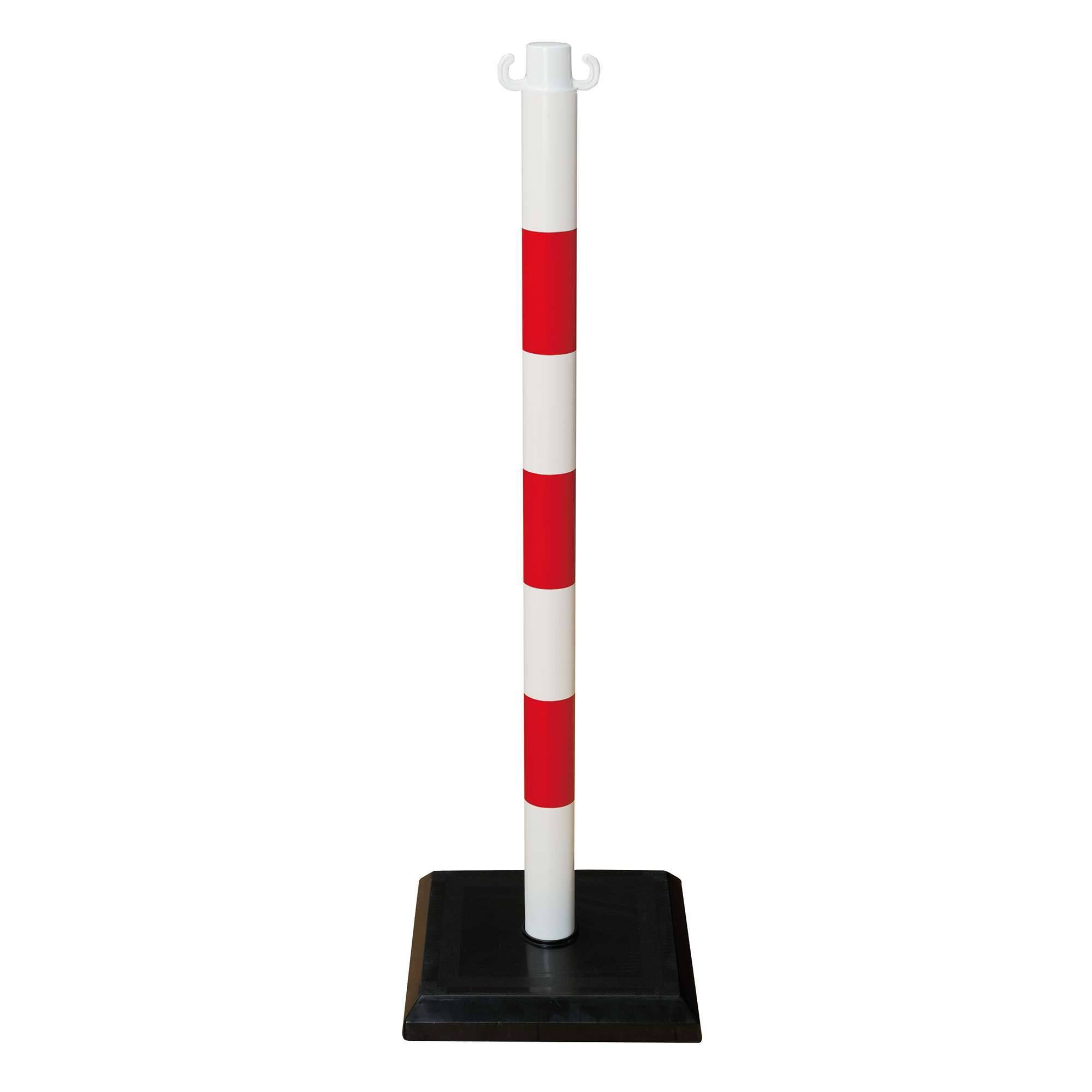 GUARDA-Plus Ketten-Warnständer SET, rot-weiß, aus robustem Kunststoff mit schwer-3