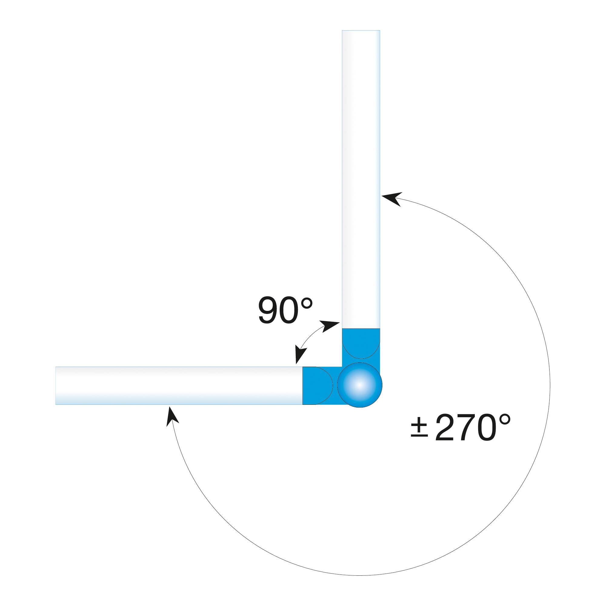 MORION-Systemgeländer, Querrohr 60/2000 mm, Wandstärke: 2 mm, feuerverzinkt, kom-1