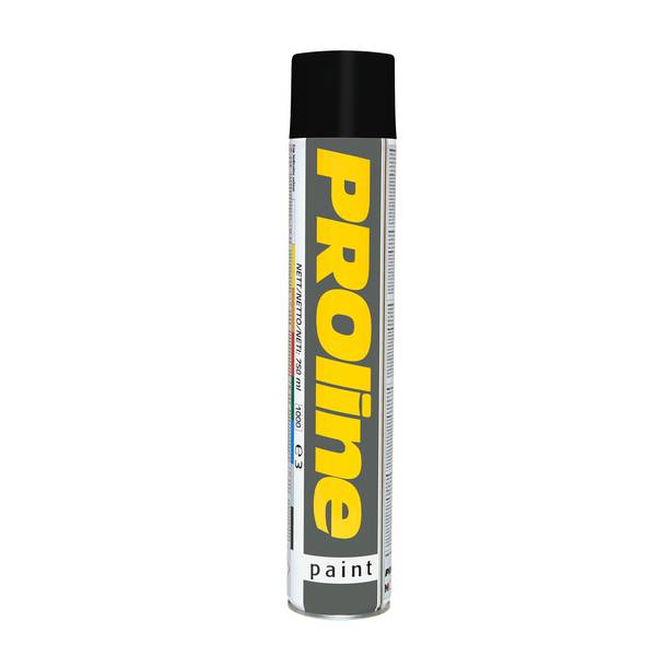 PROline-paint Linienmarkierfarbe, 750 ml-Jumbo-Dose, schwarz (RAL 9017).