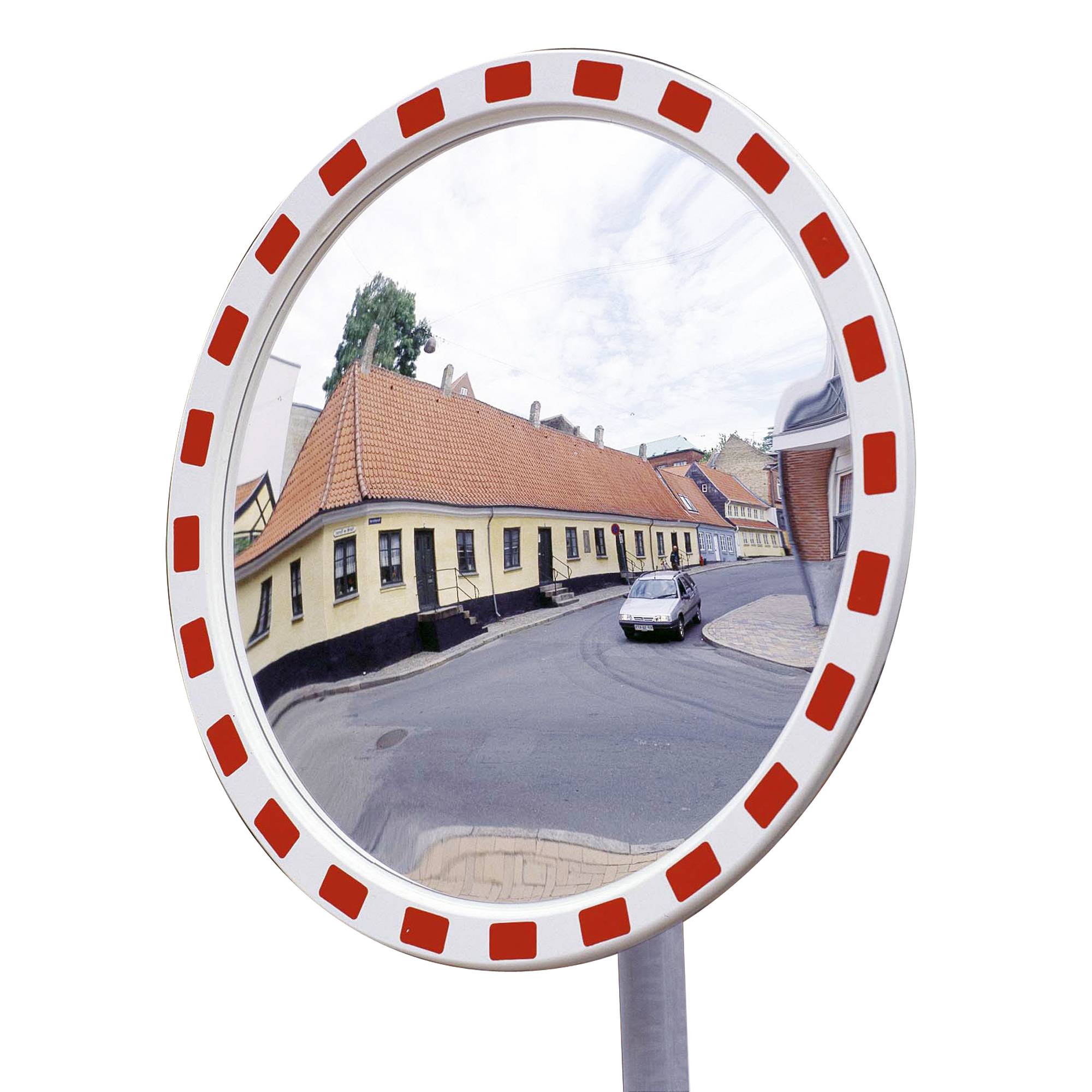 EUCRYL Verkehrsspiegel aus Acryl, 800 mm Durchmesser, integrierte Halterung für-4