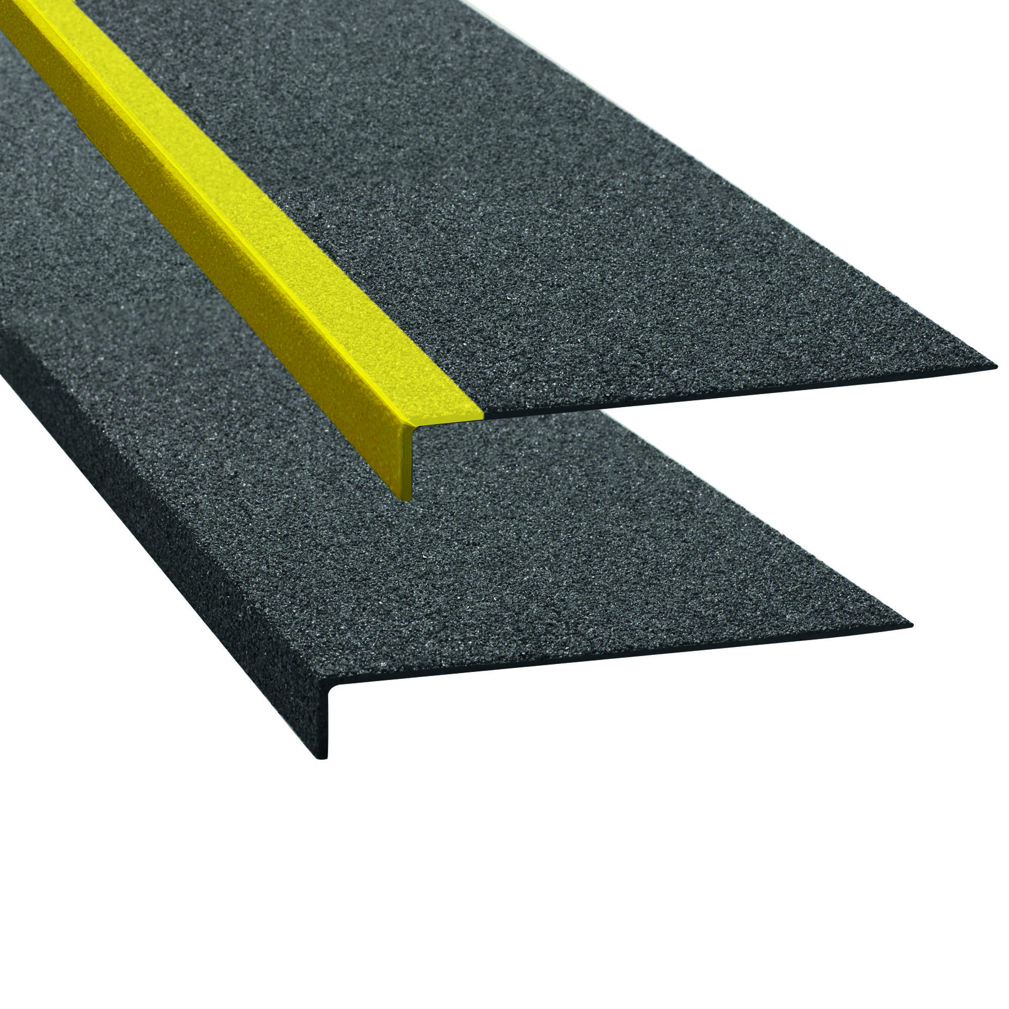 Antirutschwinkel, schwarz, Kante gelb, 230x600x30 mm-2