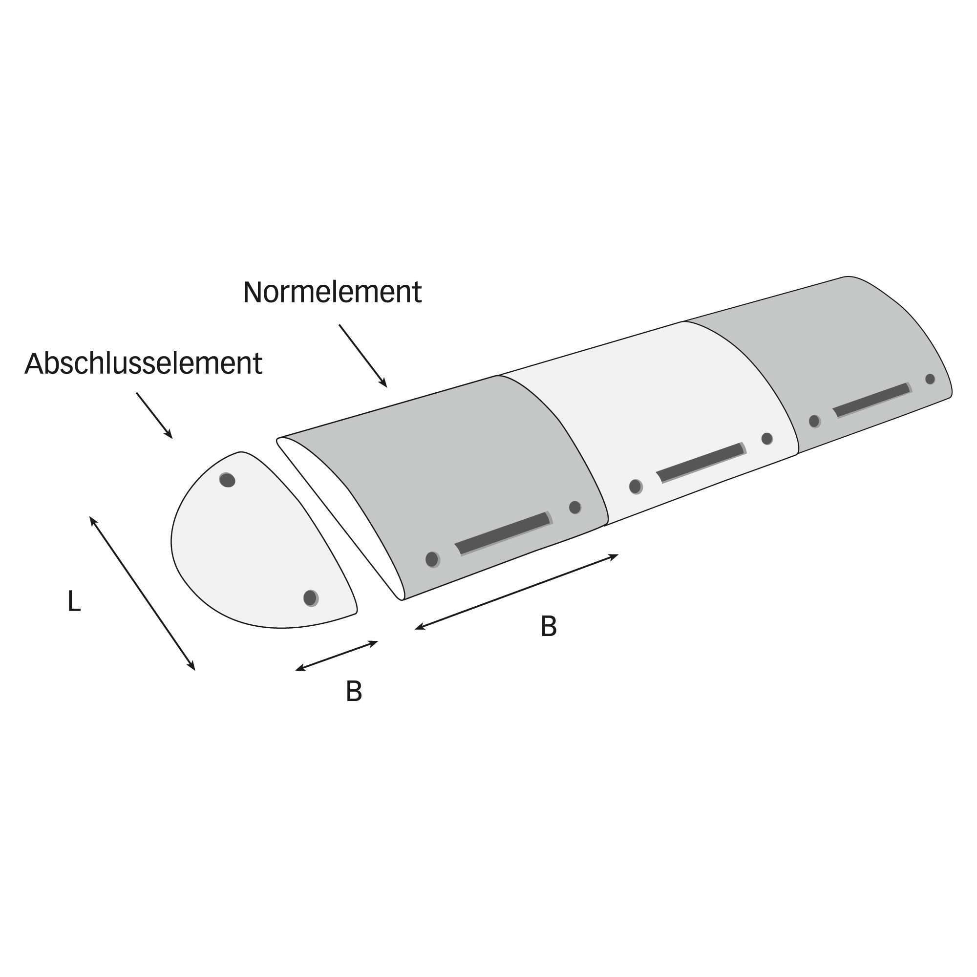 Fahrbahnschwelle Recycling-Kunststoff Höhe 70 mm max. 10 km/h Abschlusselement mit Zapfen. Moravia Wiesbaden|-1