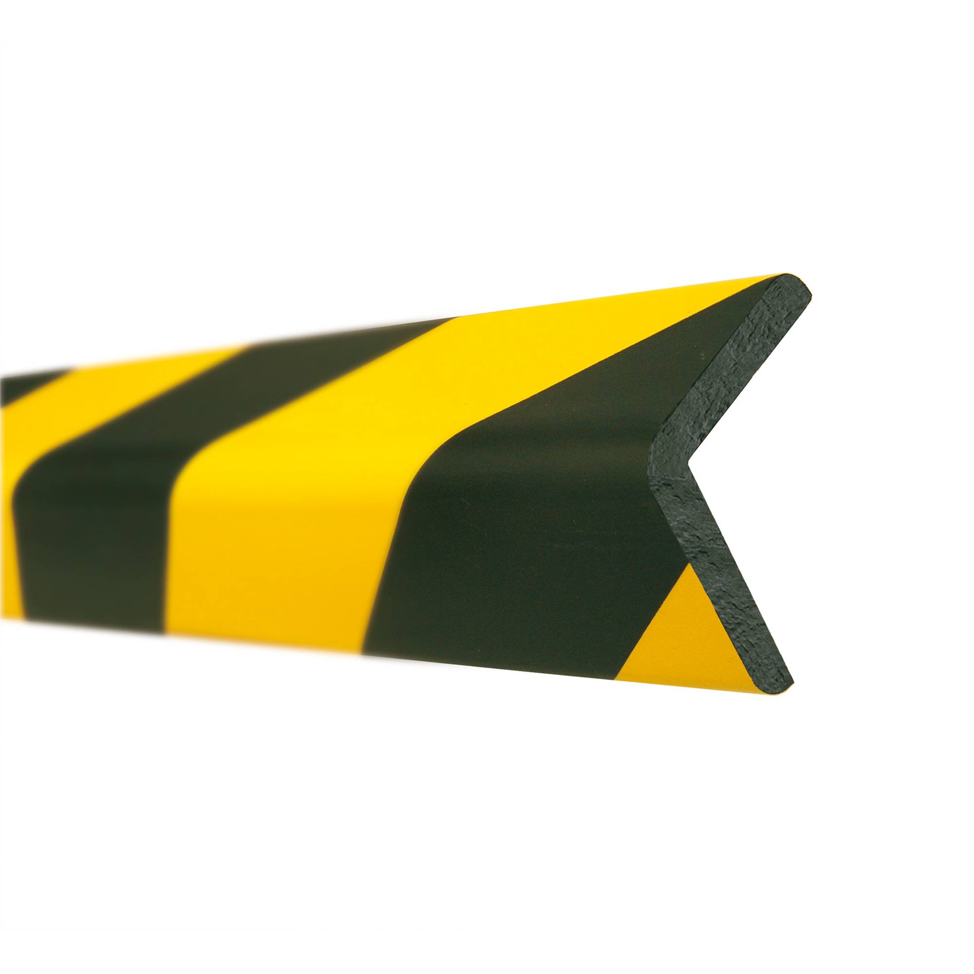 MORION-Prallschutz, Winkelform, Kantenschutz 60/60, 1000 mm schwarz/gelb, magnet-0