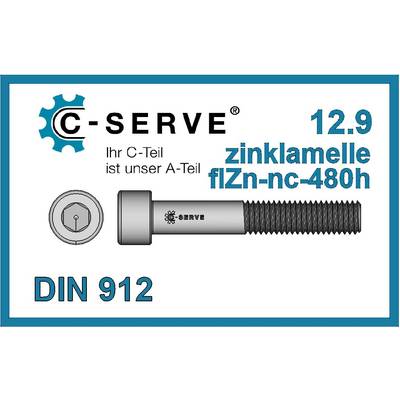 Zylinderschrauben DIN/ISO 912 12.9 flZn-nc-480h