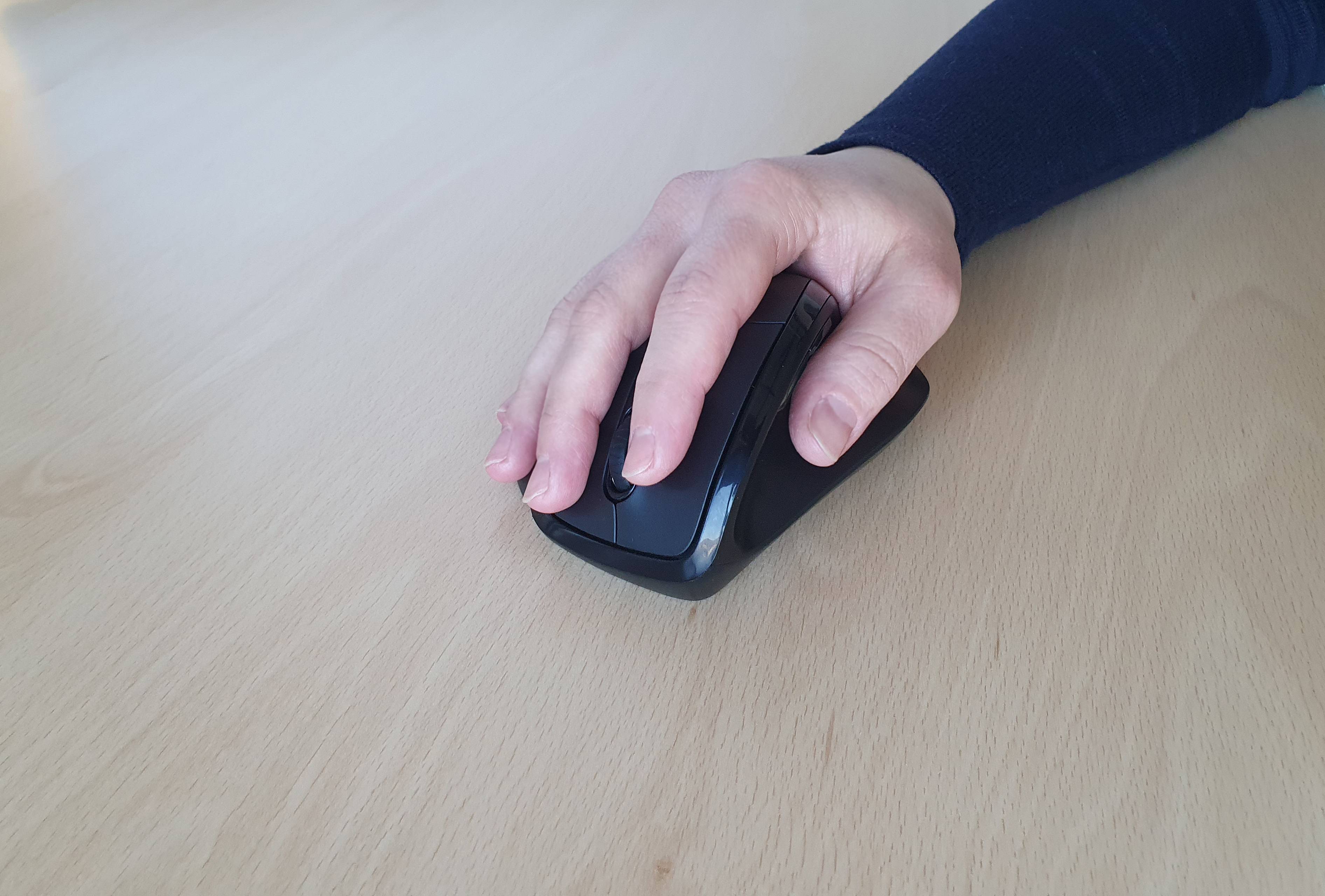 ERGOLEBEN Kabellose Vertikale Maus Ergonomische Maus 2.4Ghz | 5 Tasten |1000/1600/2000 DPI Funk Maus | Vorbeugung gegen -4