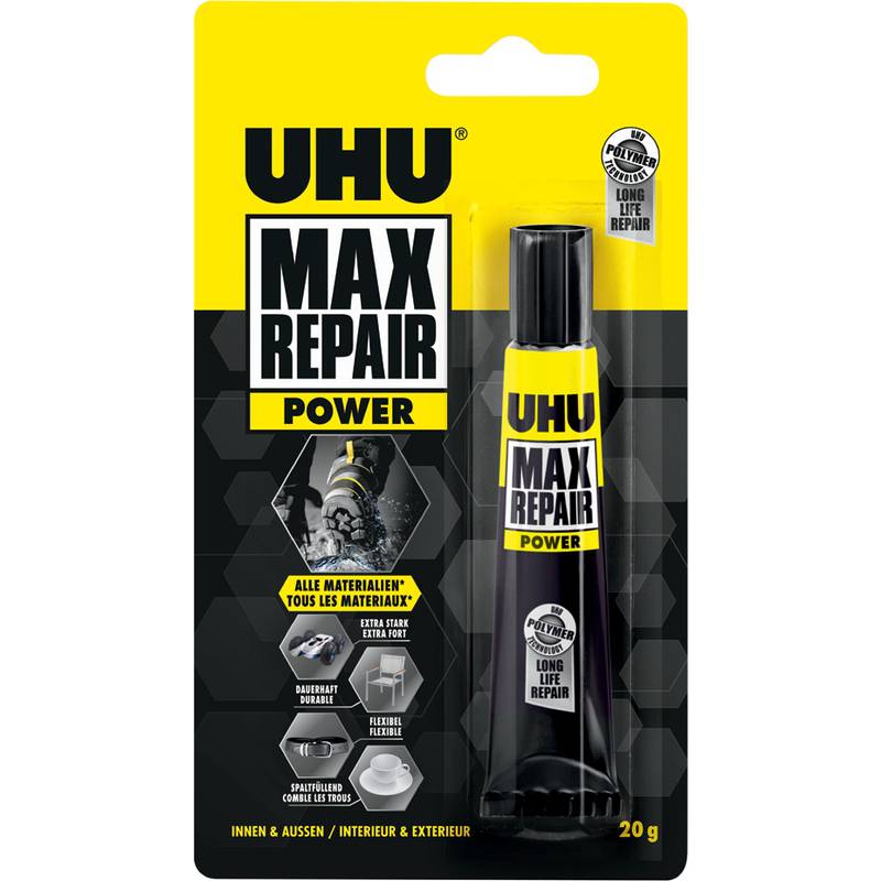 UHU Universal-Klebstoff MAX REPAIR POWER, 20 g Tube-0
