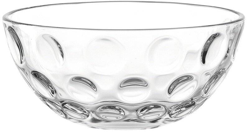 Leonardo Schale 14 Cucina Optic Klarglas - optische Vertiefungen im Glas --0
