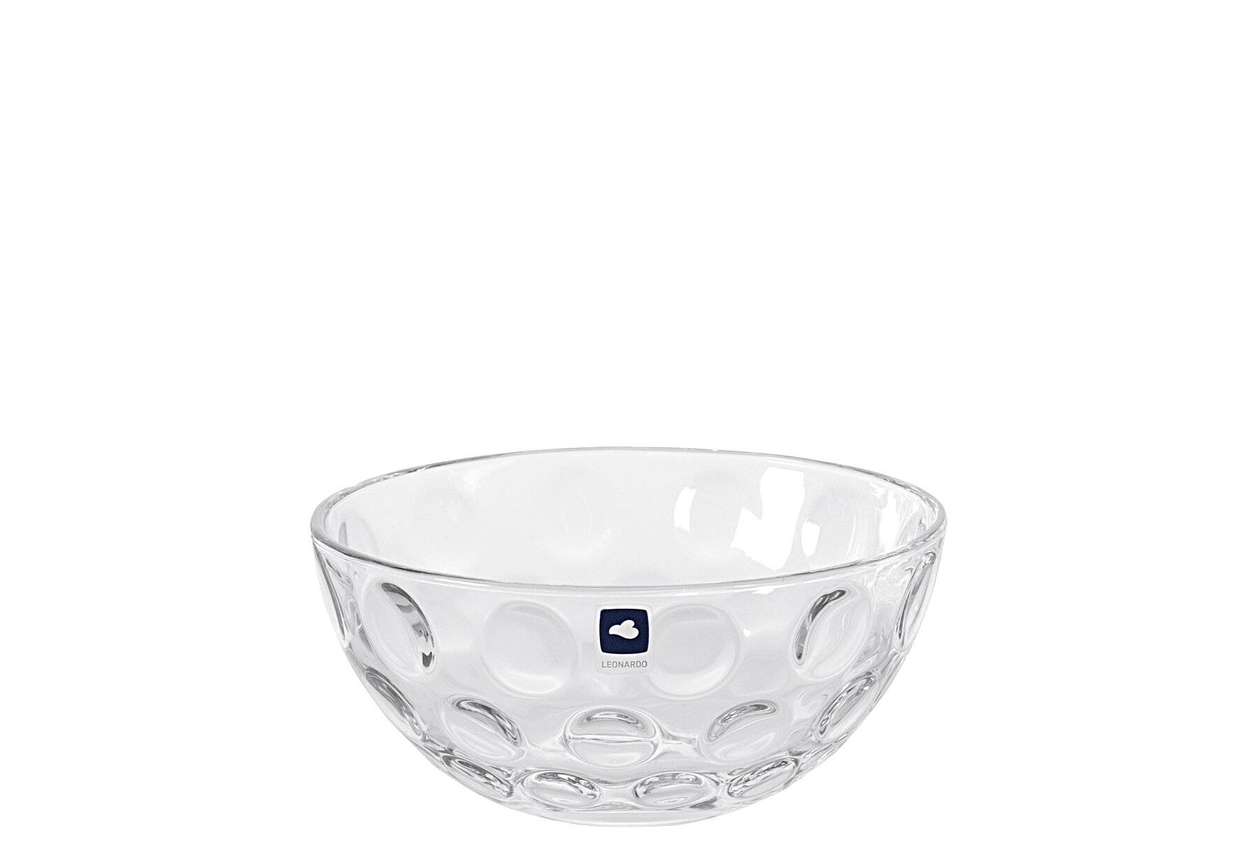 Leonardo Schale 14 Cucina Optic Klarglas - optische Vertiefungen im Glas --1
