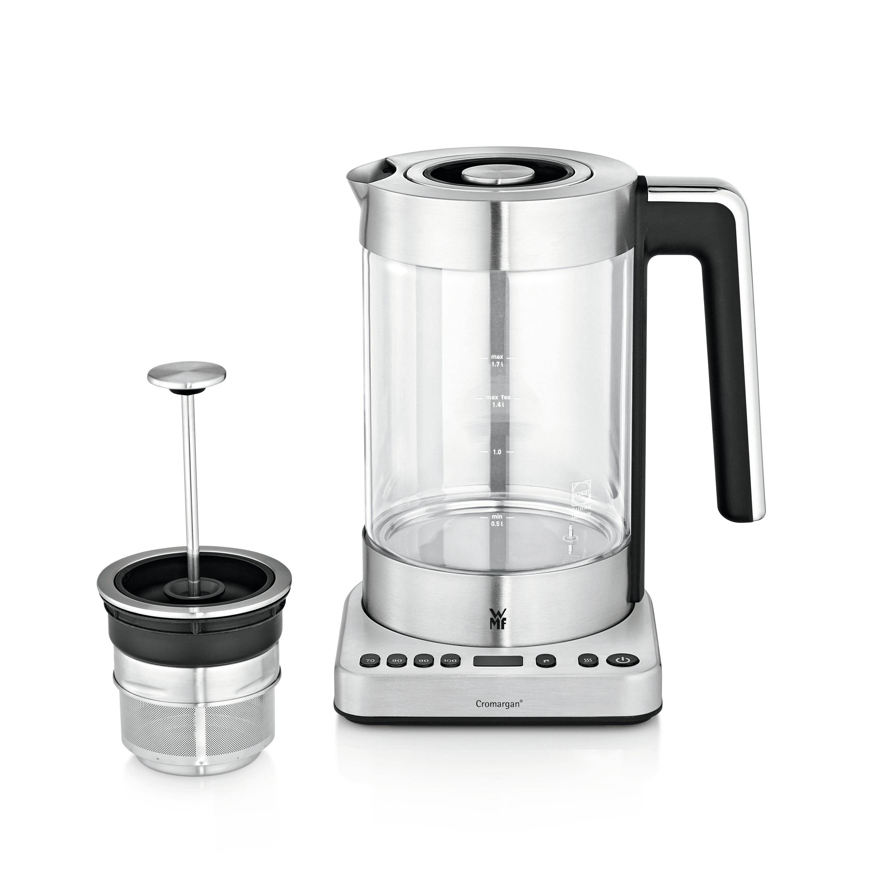 WMF LONO Tee 1.7l 3000W Schwarz - Edelstahl - Transparent Wasserkocher-2