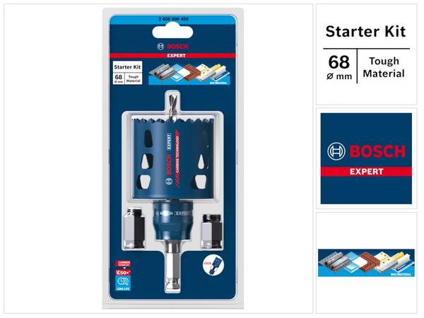 Bosch EXPERT Tough Material Lochsägen Starter Set 68 x 60 mm Carbide ( 2608900450 ) Universal - Nachfolger