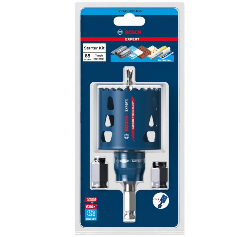 Bosch EXPERT Tough Material Lochsägen Starter Set 68 x 60 mm Carbide ( 2608900450 ) Universal - Nachfolger-1